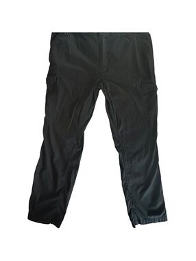 WearFirst Mens Cargo Pants 42x32 Black Free-Band Utility Outdoor Workwear